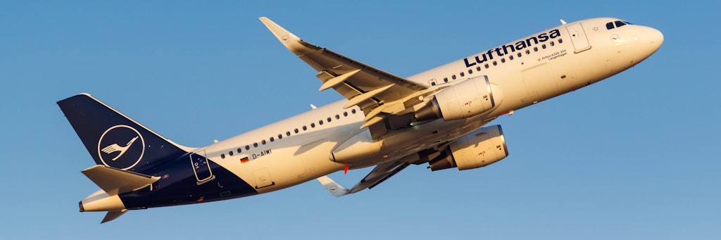 Flugzeug der Lufthansa.