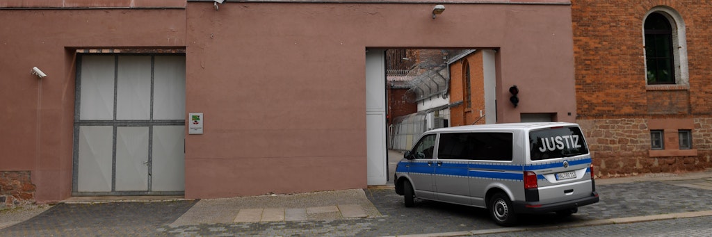 Pforte einer Justizvollzugsanstalt in Deutschland (Symbolbild).