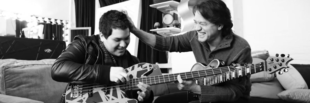 Wolfgang und sein Vater Eddie Van Halen