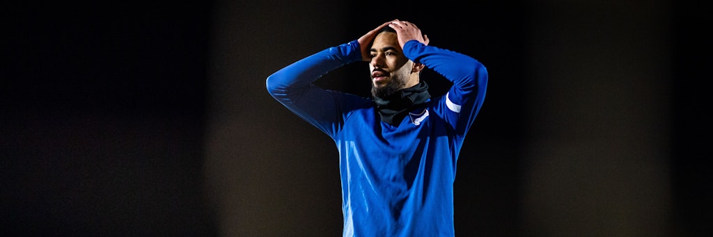 Matheus Cunha fasst sich an den Kopf. Wie geht es mit dem Brasilianer bei Hertha weiter?