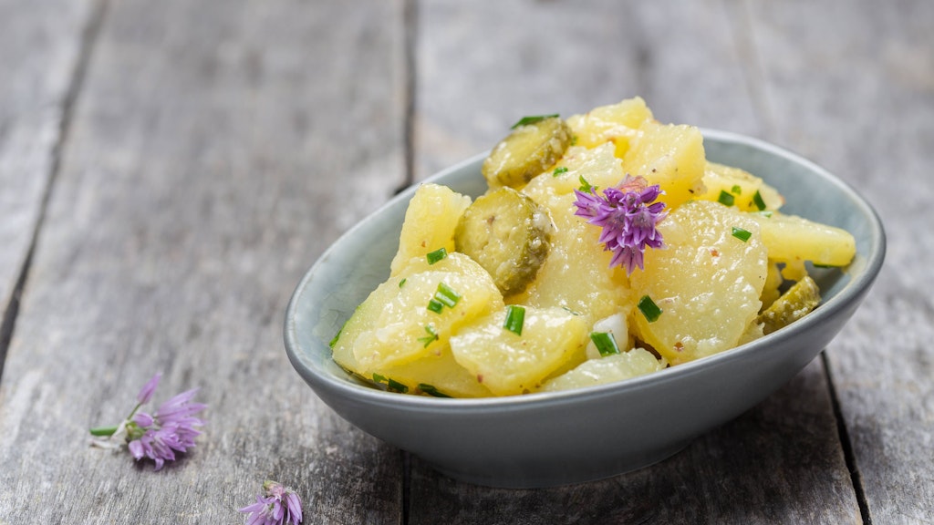 Kartoffelsalat ohne Mayo. 
