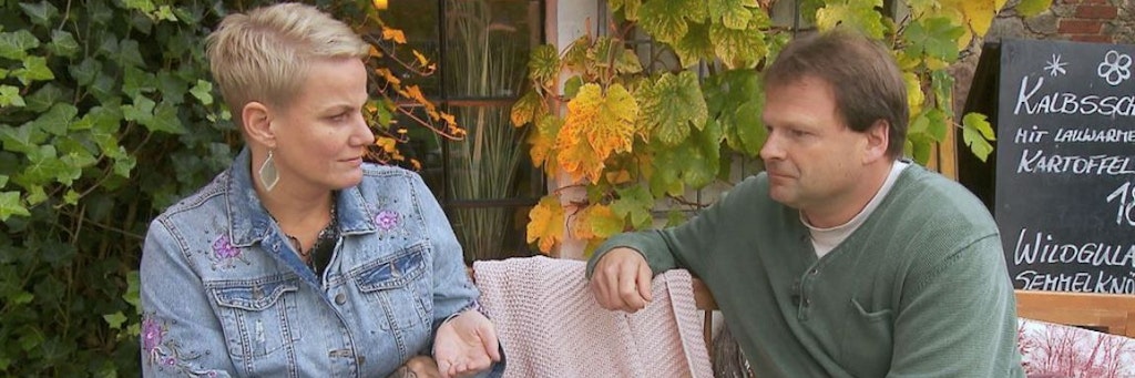 Nicole und Andy beim Finale von „Bauer sucht Frau“.
