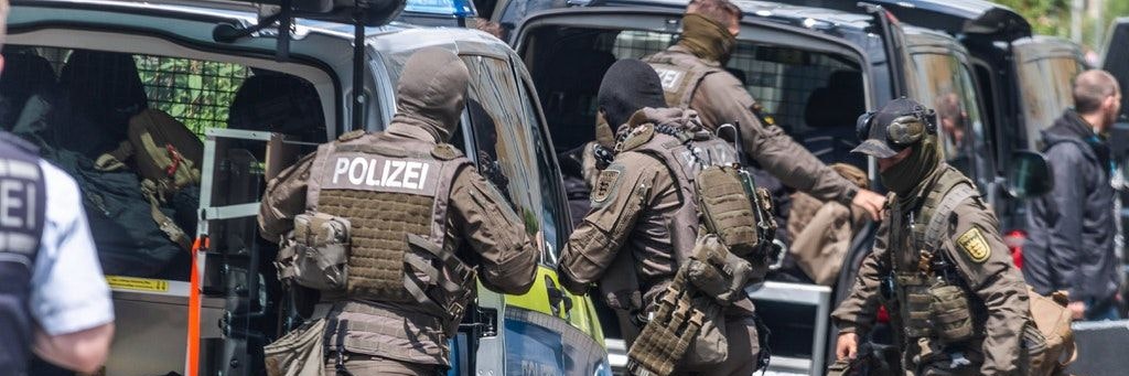 Das SEK im Einsatz. 