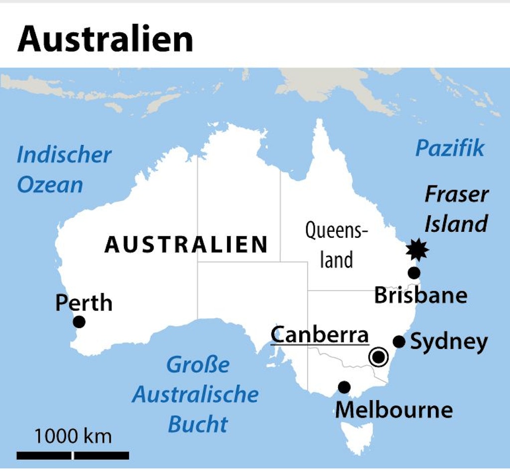 Fraser Island vor der Ostküste Australiens gehört zum Pflichtprogramm von Reisenden, die in Queensland unterwegs sind.
