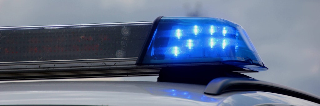 Die Sirene eines Polizeifahrzeugs (Symbolfoto).