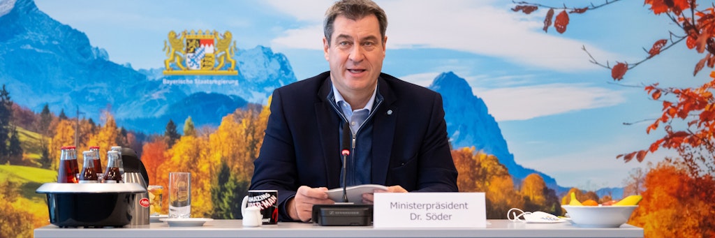 Bayerns Ministerpräsident Markus Söder (CSU) schließt bisher eine Kanzlerkandidatur aus – obwohl er in der Beliebtheitsskala mit vorn liegt.