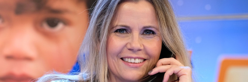 Hat ein Herz für Kinder: Michaela Schaffrath beim „RTL Spendenmarathon“ im Jahr 2019. 