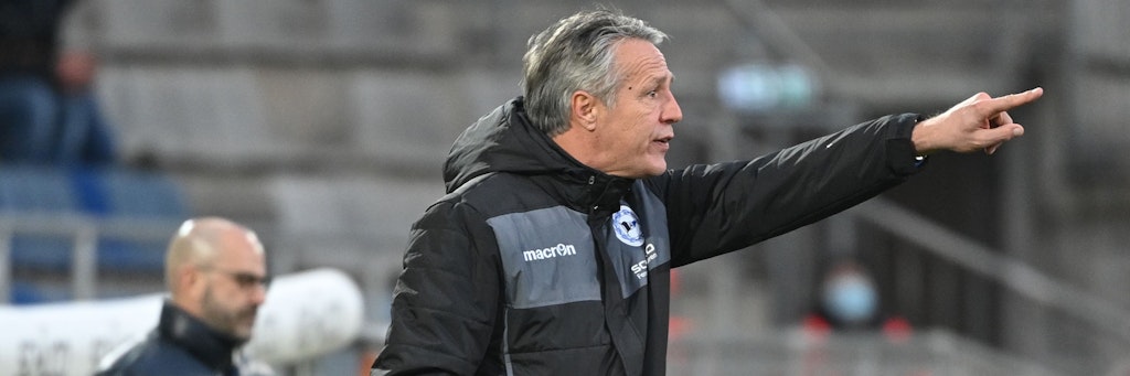 Uwe Neuhaus bremst jede Euphorie. Auch in Bielefeld bleibt er der Mahner.