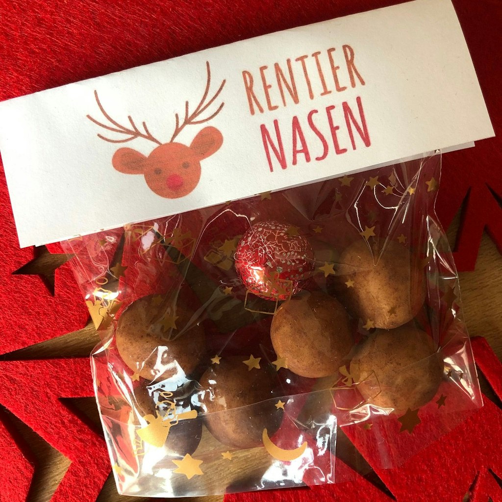 Die Rentiernasen sind ein hübsches Mitbringsel.