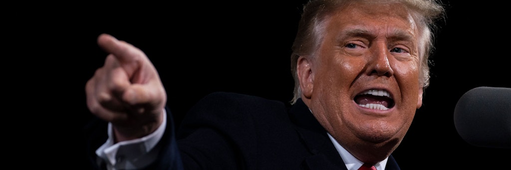 Donald Trump gab sich wieder als Wahlkämpfer, diesmal für die beiden republikanischen Senatoren aus Georgia.