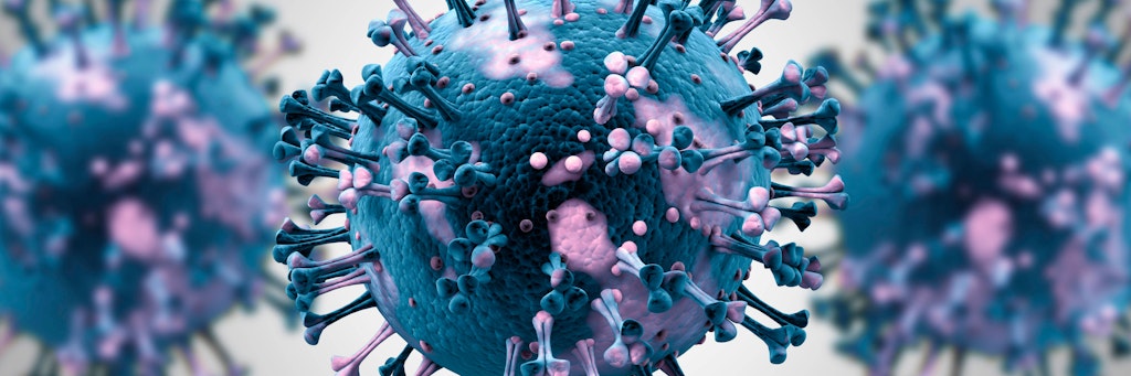 Eine Illustration des Coronavirus. 