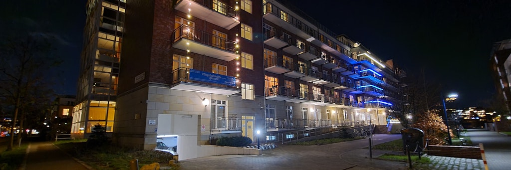 Das Seniorenheim „Haus an der Spree“ auf der Halbinsel Alt-Stralau