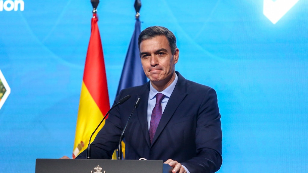 Ministerpräsident Pedro Sánchez.
