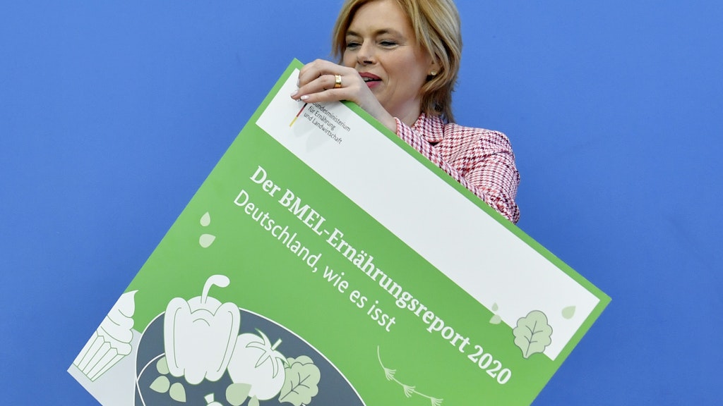 Agrarministerin Julia Klöckner (CDU) präsentierte den neuen Ernährungsreport aus ihrem Ministerium.