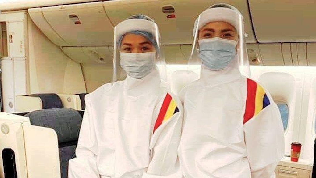 Modisch adrett und sehr sicher: Die Crew von Philippine Airlines.