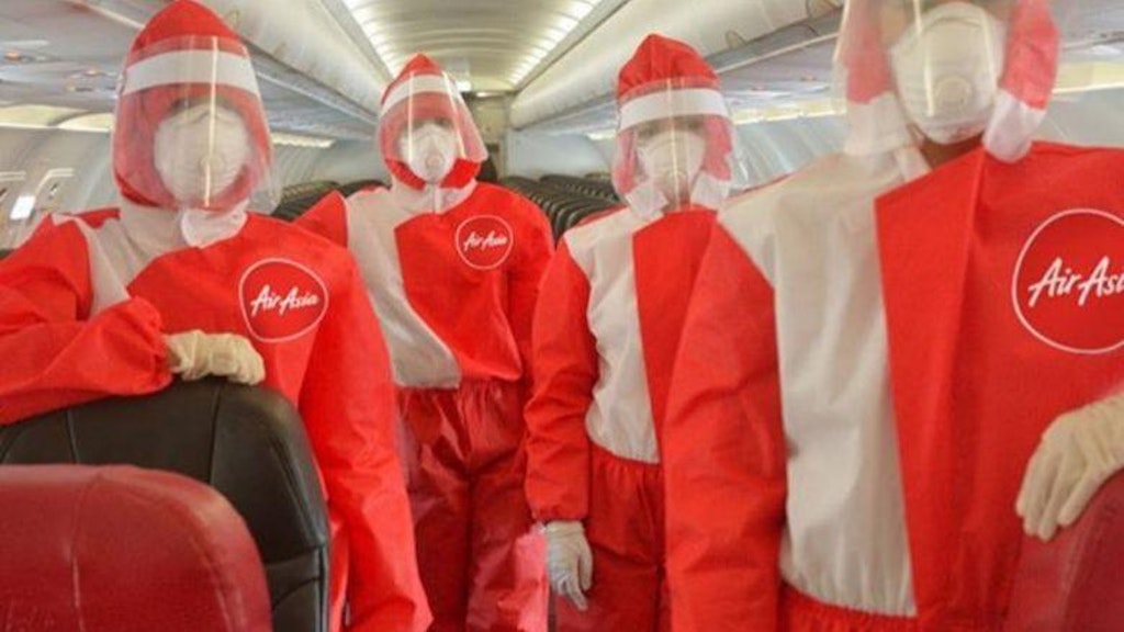 Air Asia ließ die Uniform extra von einem Modes-Designer entwerfen.