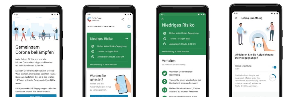 Die Corona-Warn-App kann dabei helfen, alle Kontakte einer infizierten Person schnell zu informieren. <br>