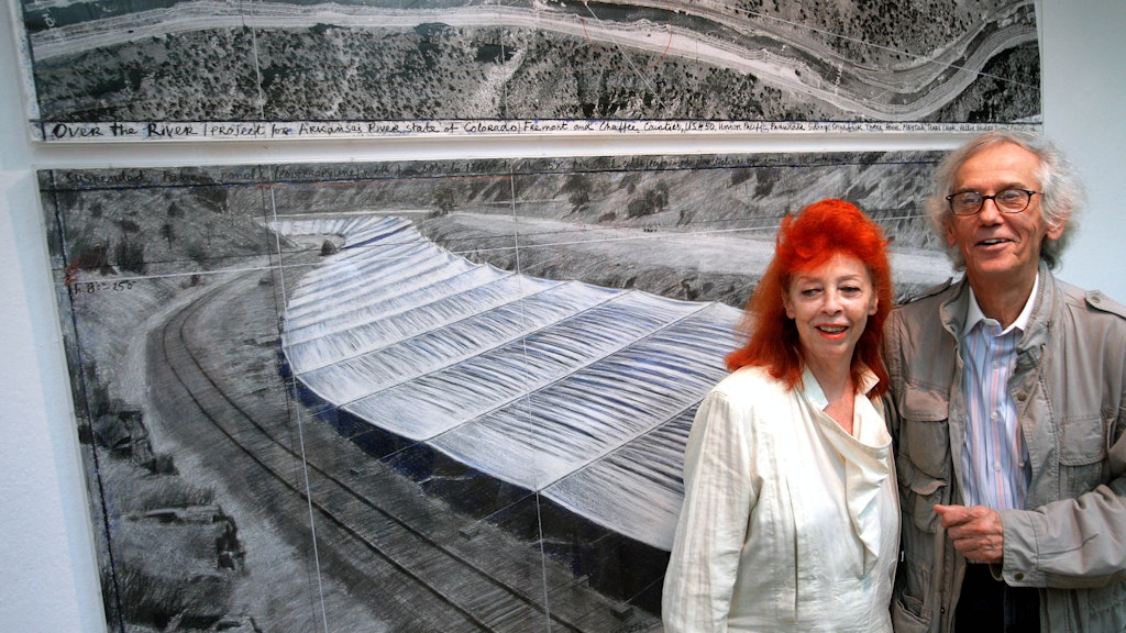 Das Künstlerpaar Christo und Jeanne-Claude. 