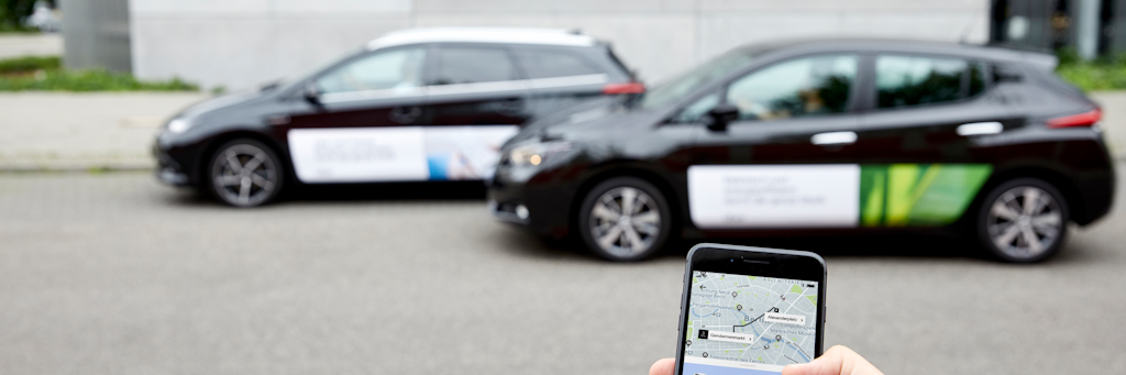 Mobil mit dem Mobiltelefon: Die Limousinen lassen sich per App ordern.