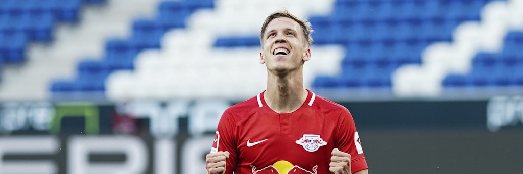Leipzigs Dani Olmo kann jubeln. Er legte gegen Hoffenheim einen Doppelpack hin. 