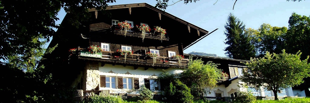 Das Hotel Zum Türken oberhalb von Berchtesgaden.
