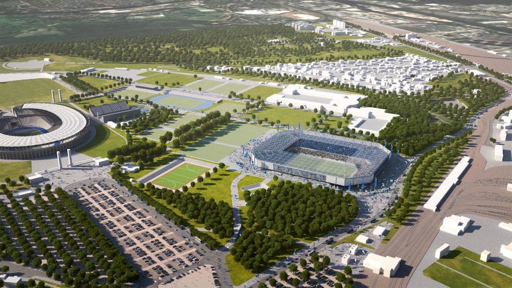 Hertha BSC favorisiert weiterhin das Olympiaparkgelände, würde die neue Arena am liebsten neben dem Olympiastadion bauen. 