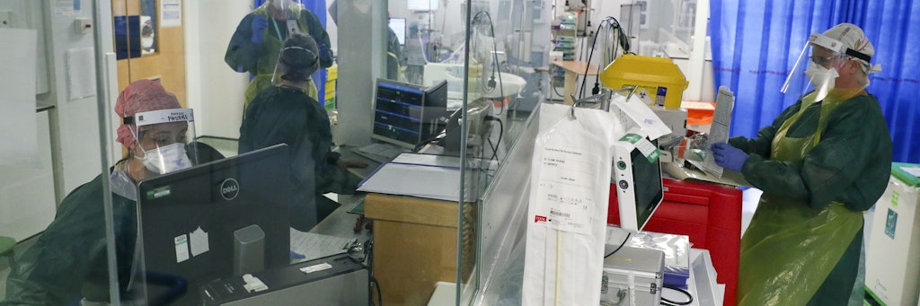 Auf dieser Intensivstation werden Menschen mit dem neuartigen Coronavirus behandelt.