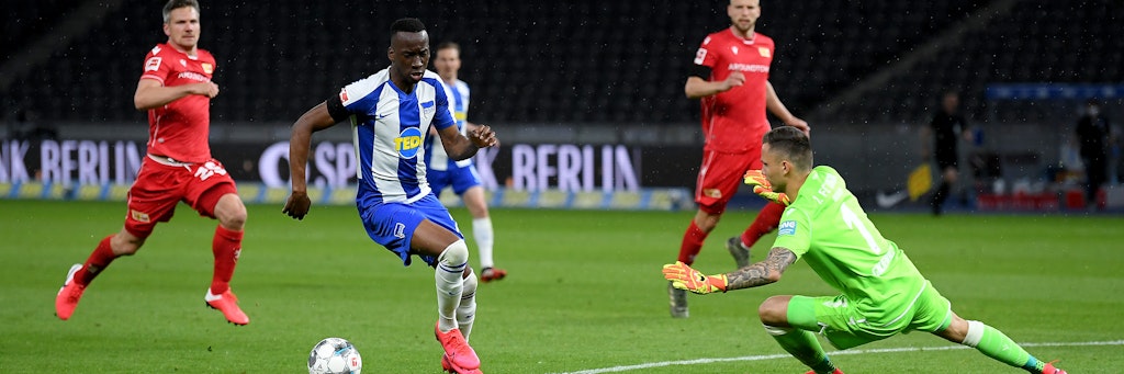 Die Stadtmeisterschaft gewann Hertha auch Dank Dodi Lukebakios Tor im Rückspiel zum zwischenzeitlichen 2:0. 
