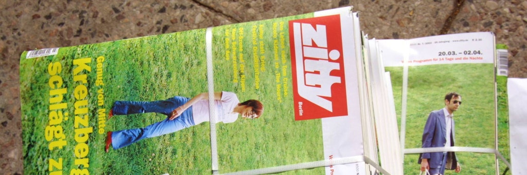 Titelblatt der „Zitty“.