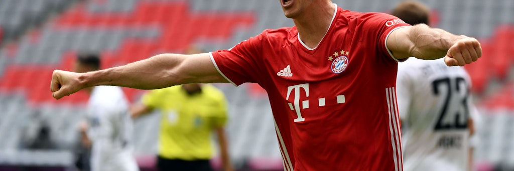 Bayerns Robert Lewandowski bleibt torgierig und machte zwei Treffer gegen den SC Freiburg.
