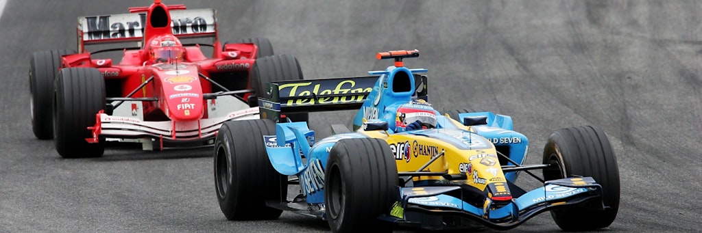Die beste Zeit hatte RTL mit der Formel 1, als Michael Schumacher (hinten) den Rennzirkus dominierte.