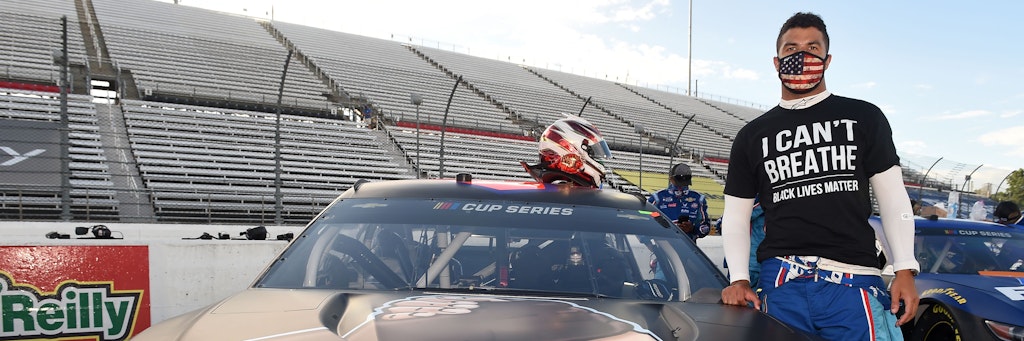 Darrell „Bubba“ Wallace ist der einzige afroamerikanische Nascar-Pilot und wurde nun Opfer einer Rassismus-Attacke. 