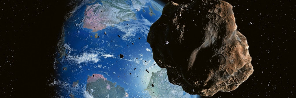 Viele kleine Brocken dringen täglich in die Atmosphäre der Erde ein. Doch was, wenn es mal ein großer ist?