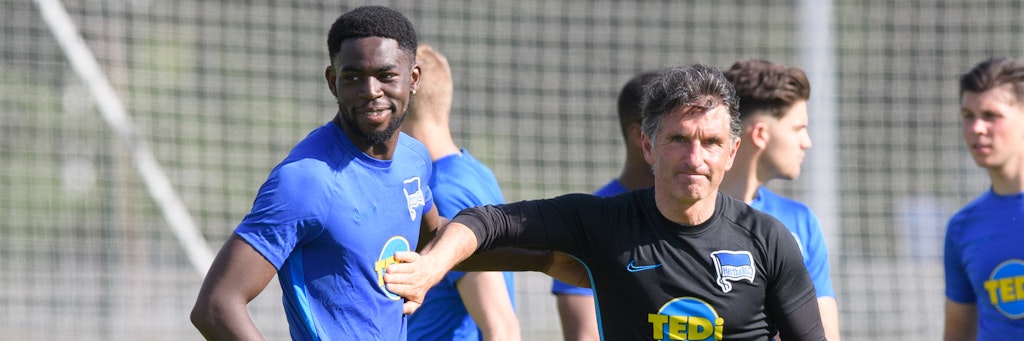 Verteidiger Jordan Torunarigha (22) zeigt unter Hertha-Trainer Bruno Labbadia endlich konstant gute Leistungen.