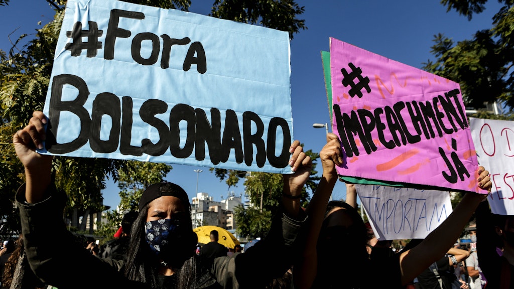 „Weg mit Bolsonaro“ - wieder gingen Tausende gegen die Politik des Präsidenten auf die Straße.