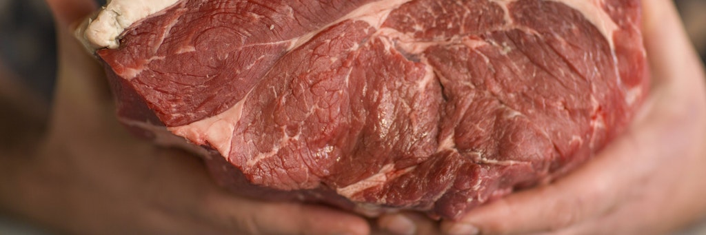 Fleisch als Waffe - keine gute Idee.