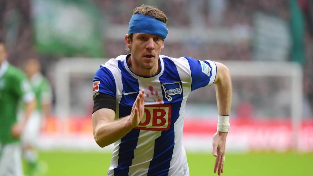 So haben ihn die Hertha-Fans in Erinnerung: Peter Niemeyer gab auf dem Platz immer alles. 