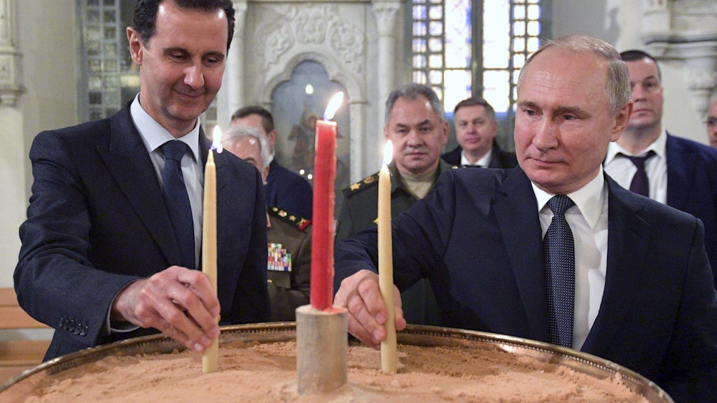 Baschar al-Assad und sein wichtigster Verbündeter: Der militärischen Unterstützung durch Kreml-Chef Wladimir Putin hat Syriens Machthaber es zu verdanken, dass er noch immer regiert. 