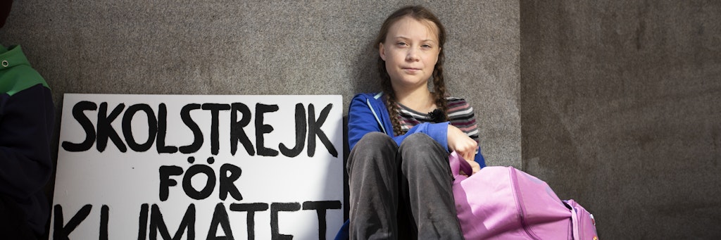Ein Mädchen und ihr Schild: So fing vor zwei Jahren Gretas Klimastreik an.