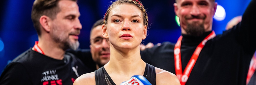 Nina Meinke ist heute beim ersten Box-Abend mit Fans dabei. Corona hatte den Sport monatelang lahmgelegt.