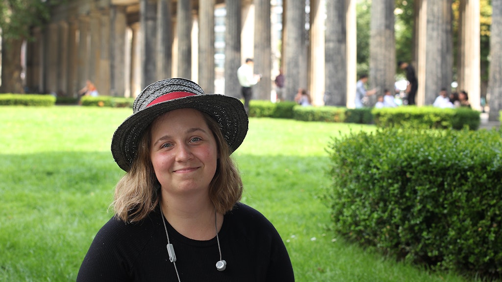 Anna-Maria Maskova lebt in Prag und ist übers Wochenende nach Berlin gereist. 