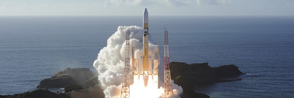 Eine H-IIA-Rakete mit dem Marsorbiter „Hope“ der Vereinigten Arabischen Emirate (VAE) hebt ab. Die VAE haben als erste arabische Nation erfolgreich eine Raumsonde in Richtung Mars geschickt.