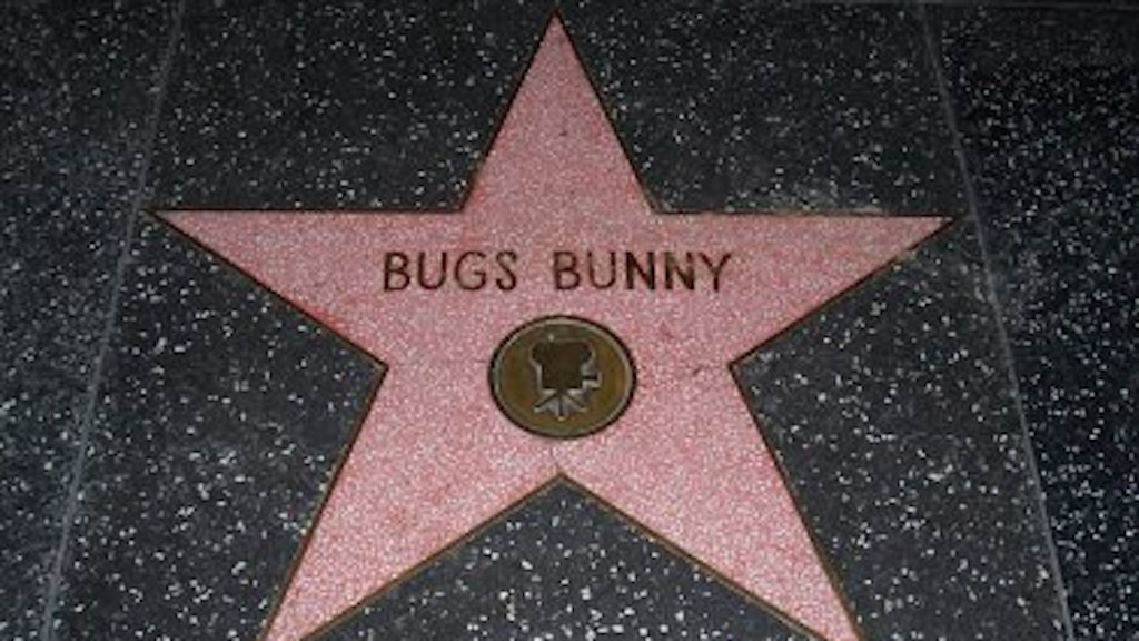 Bugs Bunnys Stern auf dem Walk of Fame in Hollywood