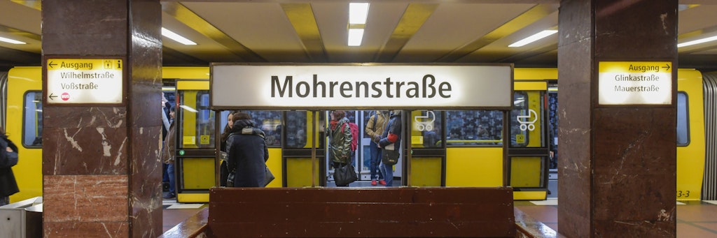 Der U-Bahnhof Mohrenstraße soll zukünftig Glinkastraße heißen.