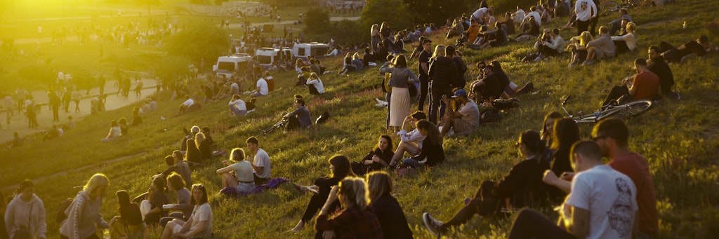 Viel Durst im Mauerpark. 