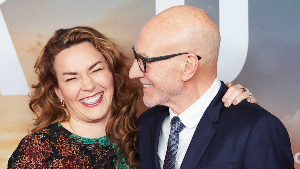 Patrick Stewart kommt mit seiner Ehefrau Sunny Ozell im Januar 2020 am Berliner Zoo-Palast.