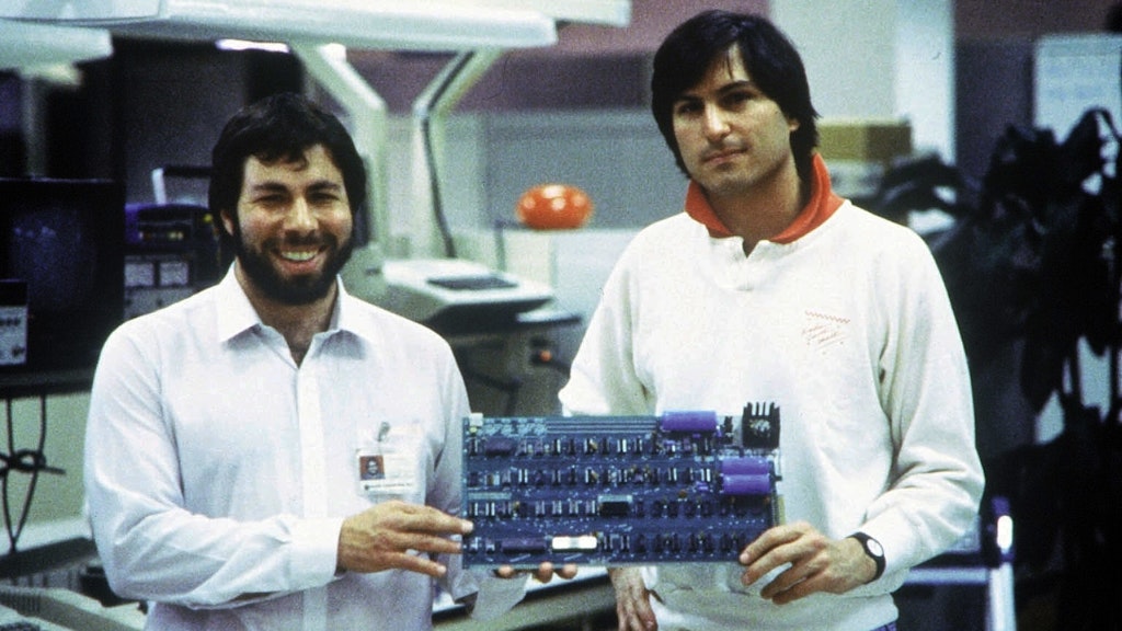 Steve Wozniak (li.) und Steve Jobs im Jahr 1978. 