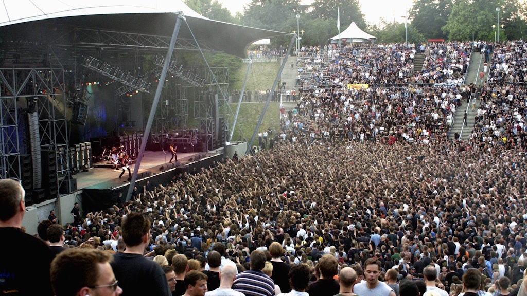 So kennen wir die Wuhlheide als Rock-Bühne, hier beim Metallica-Konzert (2003).