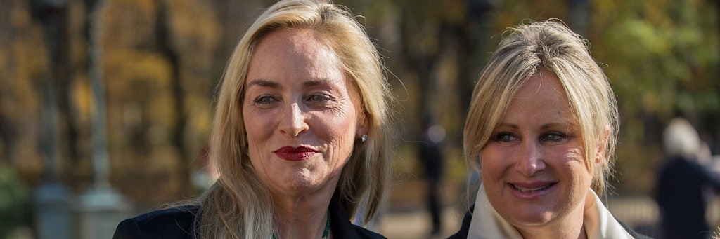 Sharon Stone mit ihrer jüngeren Schwester Kelly
