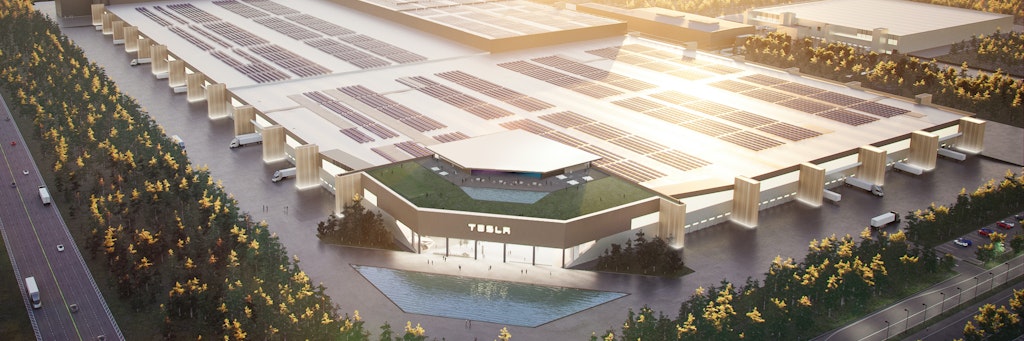 So soll die Tesla Gigafactory Berlin in Grünheide aussehen.